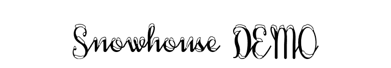 Snowhouse DEMO font preview