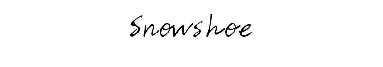 Snowshoe font preview