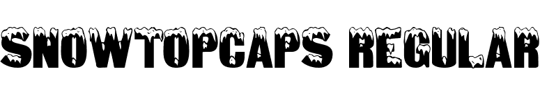 SnowtopCaps Regular font preview