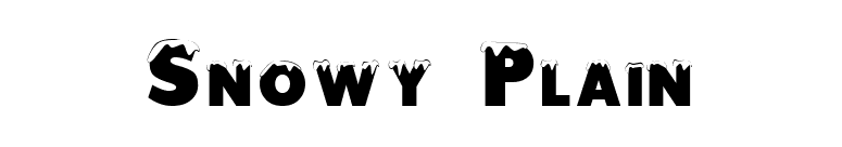 Snowy Plain font preview