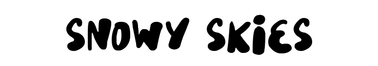Snowy Skies
 font preview