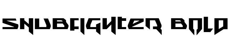 Snubfighter Bold font preview