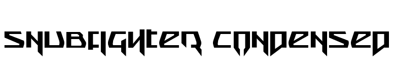Snubfighter Condensed font preview