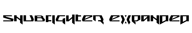 Snubfighter Expanded font preview