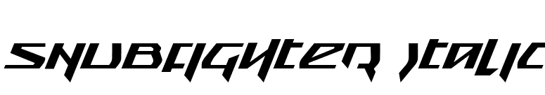 Snubfighter Italic font preview