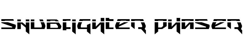 Snubfighter Phaser font preview