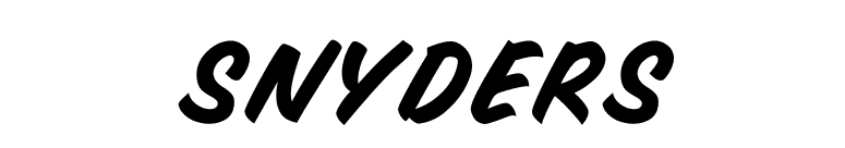 Snyders font preview