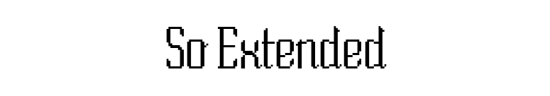 So Extended font preview