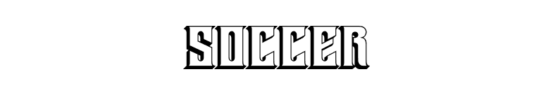 Soccer font preview