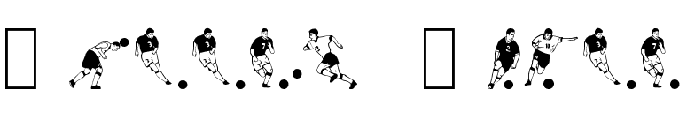Soccer Dance font preview