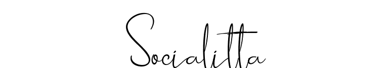 Socialitta font preview