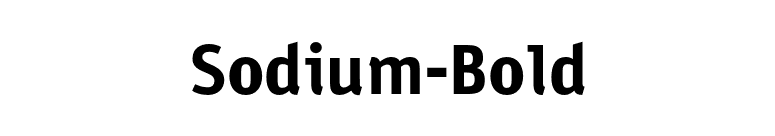 Sodium-Bold font preview