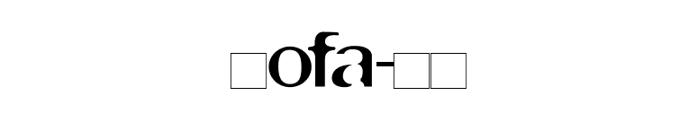Sofa-AB font preview