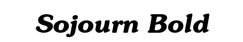 Sojourn Bold font preview
