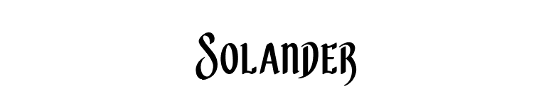 Solander font preview