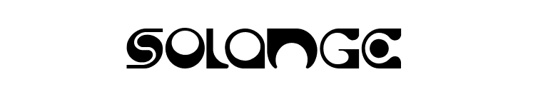 Solange  font preview