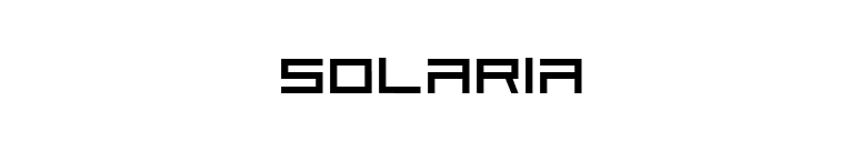 Solaria font preview