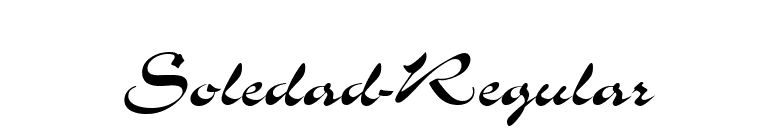 Soledad-Regular font preview