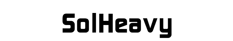 SolHeavy font preview