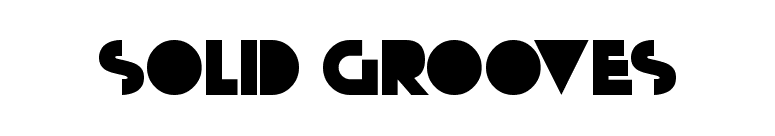 Solid Grooves font preview