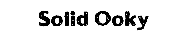 Solid Ooky font preview