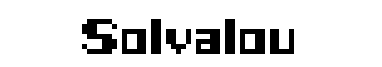 Solvalou font preview