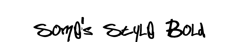 Some's Style Bold font preview