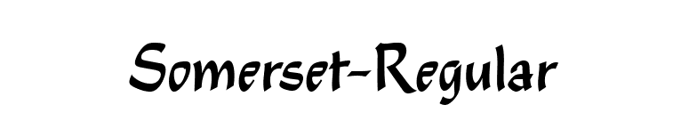 Somerset-Regular font preview