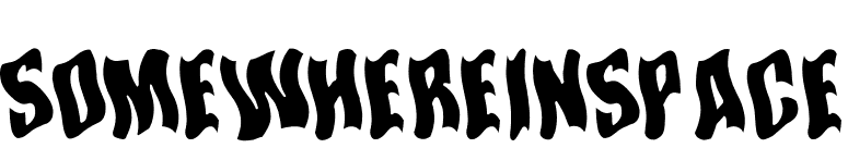 SomewhereInSpace font preview