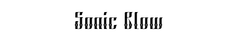 Sonic Blow font preview