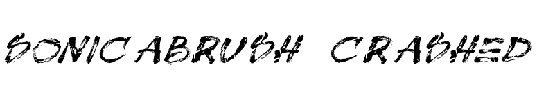 SonicaBrush Crashed font preview