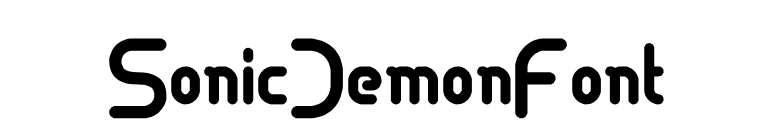 SonicDemonFont font preview