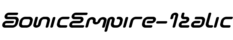 SonicEmpire-Italic font preview