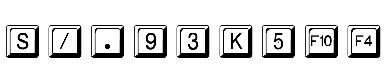 SonicKeys font preview