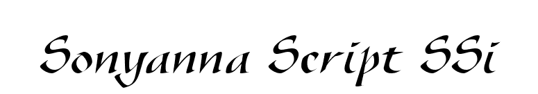 Sonyanna Script SSi font preview