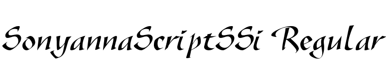 SonyannaScriptSSi Regular font preview