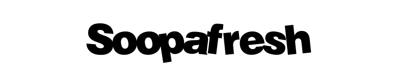 Soopafresh font preview