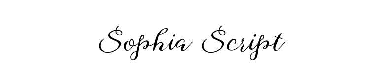 Sophia Script font preview