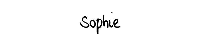 Sophie font preview