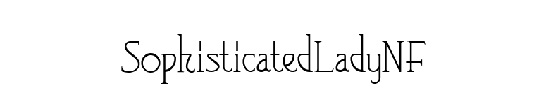 SophisticatedLadyNF font preview