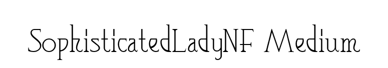 SophisticatedLadyNF Medium font preview