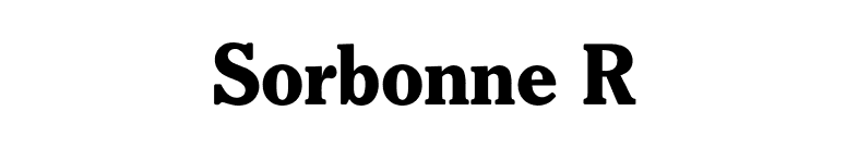 Sorbonne R font preview