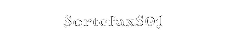 SortefaxS01 font preview