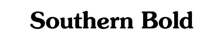 Southern Bold font preview