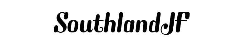 SouthlandJF font preview