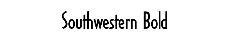 Southwestern Bold font preview