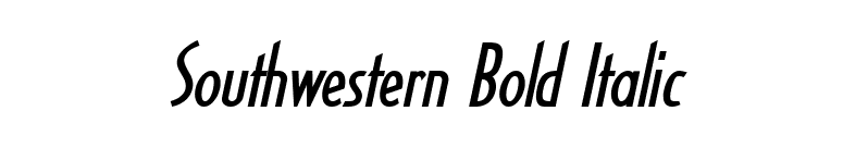 Southwestern Bold Italic font preview