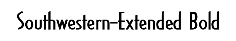 Southwestern-Extended Bold font preview