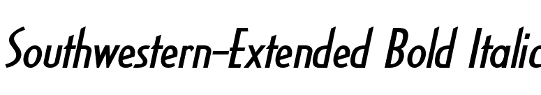 Southwestern-Extended Bold Italic font preview