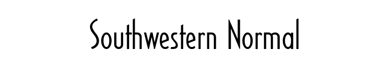Southwestern Normal font preview